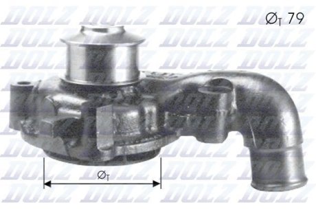 FORD помпа води Escort,Orion 1.8TD 92- DOLZ F155