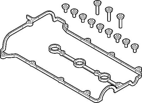 MAZDA Комплект прокладок кришки голівки 323 F V (BA) 2.0 24V (BAEP) 94-98, FORD USA ELRING 658980