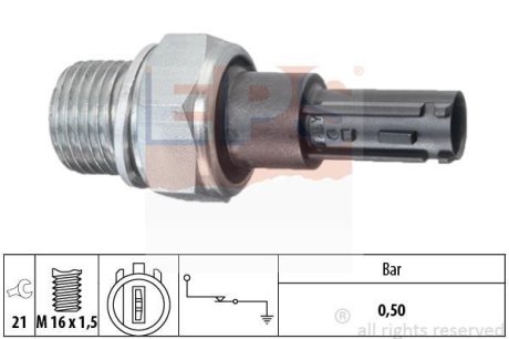 CITROEN датчик тиску мастила C3/C4/DS/Berlingo 1,6HDi 09- EPS 1800203