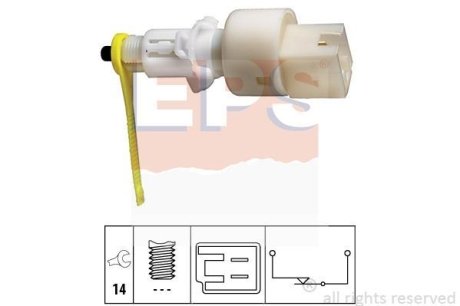 FIAT вимикач STOP-сигналів (під педаль) Doblo 01- EPS 1810153 (фото 1)