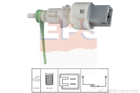 FIAT вимикач зчеплення DOBLO 1.2I,1.9D JDT 99- EPS 1810159