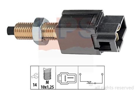 HYUNDAI вимикач STOP-сигналів Accent, Getz, Elantra, MITSUBISHI Pajero, Lancer,Kia,Mazda,Citroen,Suzuki,Toyota EPS 1810169 (фото 1)