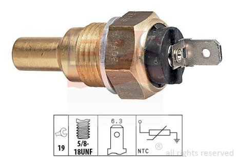 VOLVO датчик температури води 360 1.4-2.0 84-89 EPS 1830029