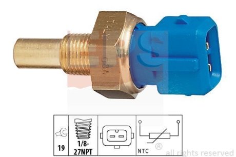 FORD датчик температури (блакитний) Transit 2,5D 86- EPS 1830156