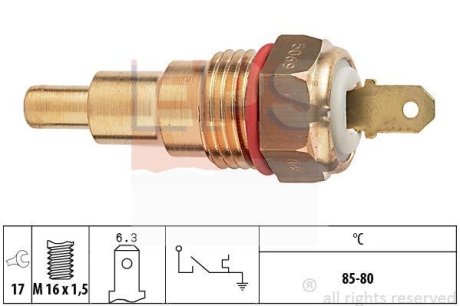 MITSUBISHI температурний датчик включення вентилятора радіатора Lancer,Colt 84- EPS 1850068