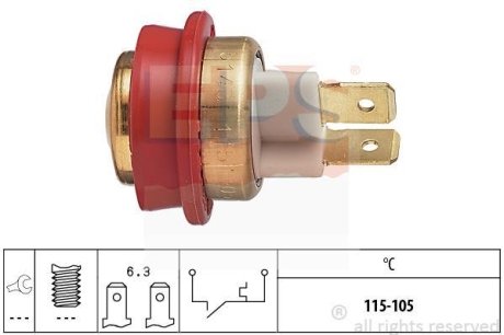 Температурний датчик включення вентилятора радіатора ROVER EPS 1850143
