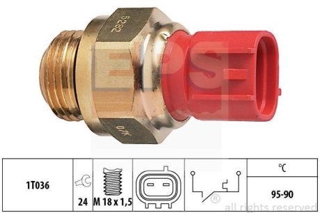 SUZUKI датчик включення вентилятора радіатора Alto,Baleno EPS 1850282 (фото 1)