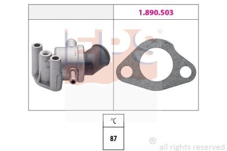 FIAT термостат UNO 900 STING 87 EPS 1880107