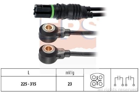 BMW Датчик детонації 1 (E81) 116 i/118 i/120 i 06-11, 3 (E46) 316 i/318 i/ 320 i 98- EPS 1957132