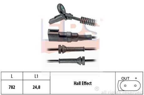 FORD датчик ABS передн.Fiesta -10, Fusion -12 EPS 1960024