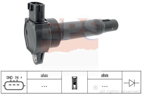 DB котушка запалювання SMART Fortwo 1,0 07- EPS 1970503