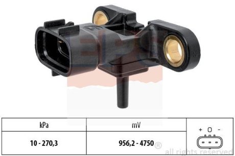 MAZDA Датчик тиску повітря 6 2.0 02-, SUBARU FORESTER 2.5 08-13, IMPREZA 2.5 08-, TOYOTA AURIS 1.4 07-, AVENSIS 2.0 99- EPS 1993163