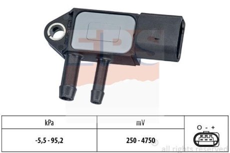 Датчик давления (CR) VW Passat, Jetta, Touareg, T5, 1,9-3,0TDi 03- EPS 1993263