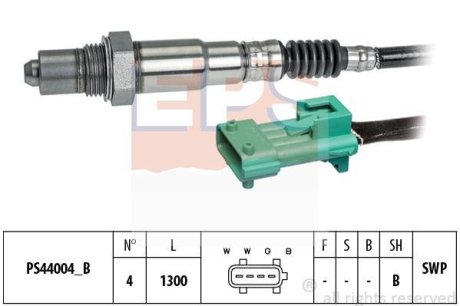 CITROEN лямбда-зонд (4 конт.) 1,1-2,9: Berlingo, Xsara, C3/5 PEUGEOT Partner/106/306/406 FIAT Scudo EPS 1998222