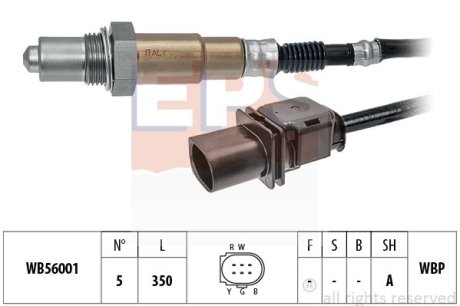 RENAULT Лямбда-зонд FORD, JEEP, OPEL, AUDI, HONDA, KIA, PORSCHE, FIAT, HYUNDAI, NISSAN EPS 1998389