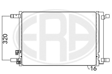 Радiатор ERA 667094