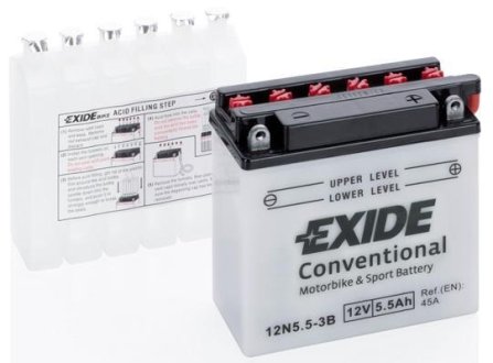 Стартерна батарея (акумулятор) EXIDE 12N553B