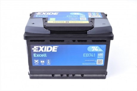 Стартерна батарея (акумулятор) EXIDE EB741 (фото 1)