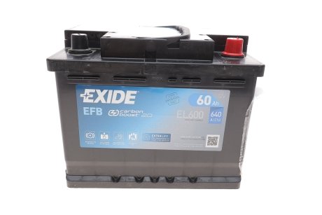 Стартерная батарея (аккумулятор) EXIDE EL600