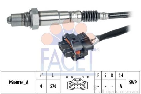 Лямбда-зонд Astra H J/Combo/Corsa/insignia/Meriva/Omega 1.0-3.2 00- FACET 108264 (фото 1)