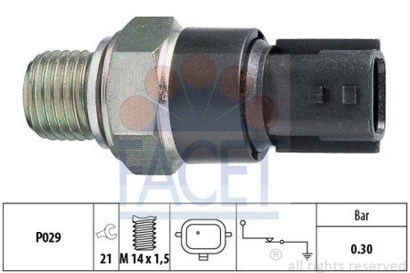 Датчик давления масла FACET 7.0181