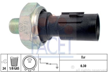 Датчик тиску оливи FACET 7.0195