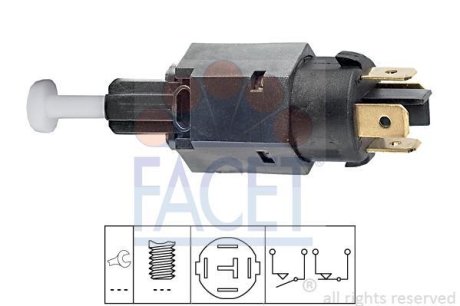 Вмикач сигналу стоп FACET 7.1065 (фото 1)