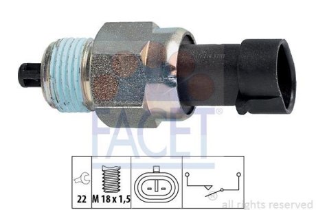 Датчик заднего хода Fiat Punto van 1.4 (06-13) (7.6142) FACET 76142