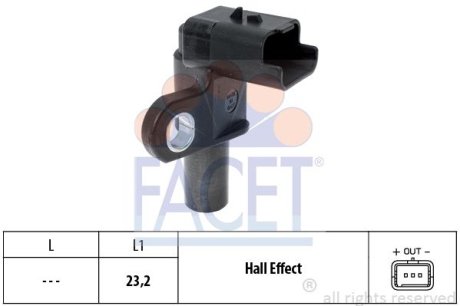 Датчик распредвала FACET 9.0332