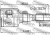 ШРКШ внутр. R 40.6x321 DUSTER 1.5-2.0 11- 26z/33z FEBEST 2411DUSTRH (фото 2)