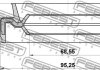 Сальник маточинний передній 68.55x95.25x8x12.4 FEBEST 95EAS70950812X (фото 2)