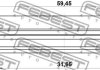 Сальник піввісі 31.65x59.45x9.3x15.5 X-Trail/Primera 01- FEBEST 95JES33590915X (фото 2)