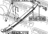 Сайлентблок задньої ресори L 200 14- / L 300/L 400/PAJERO 83- FEBEST MSB028 (фото 2)