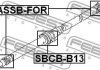 Підшипник, проміжний підшипник карданного вала SUBARU (вир-во) FEBEST SBCBB13 (фото 2)