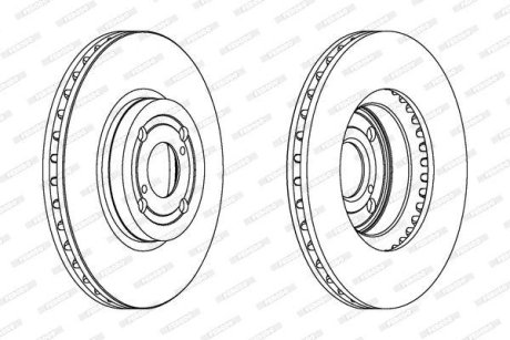 Гальмівний диск FERODO DDF1461C