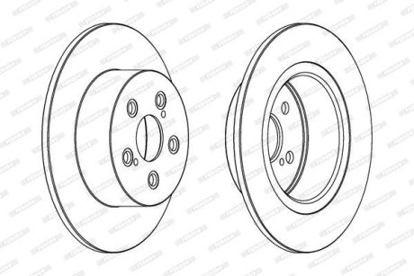 Диск гальмівний FERODO DDF1556C
