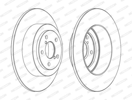 Гальмівний диск FERODO DDF1647C (фото 1)