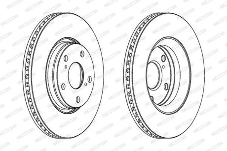 Гальмівний диск FERODO DDF1756C