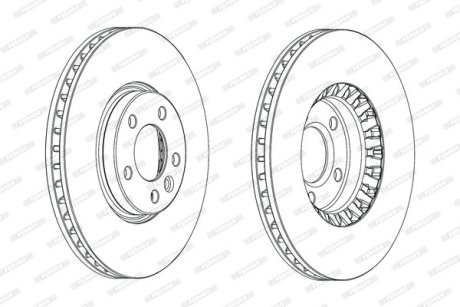 Диск тормозной FERODO DDF2182C-1 (фото 1)