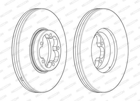 Диск тормозной FERODO DDF2468-1 (фото 1)