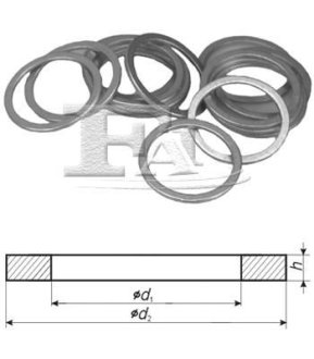 FISCHER шайба алюмінієва 12x17x1,5 мм пробки маслосл.горловини Fischer Automotive One (FA1) 310980100