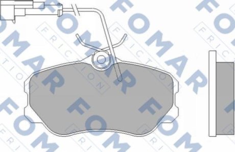 Колодки гальмівні дискові FOMAR FO455881