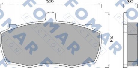 Колодки гальмівні дискові FOMAR FO499081