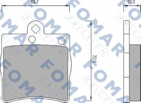 Колодки тормозные дисковые FOMAR FO 653581