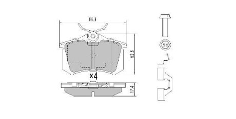 Колодки тормозные FREMAX FBP057501