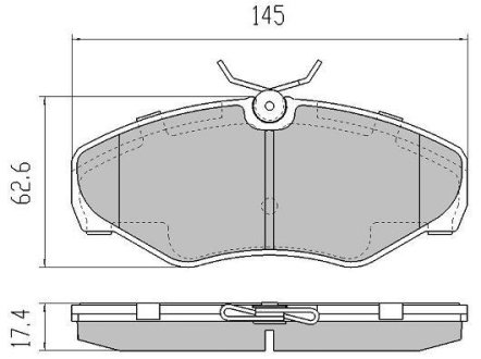 Колодки тормозные FREMAX FBP1272