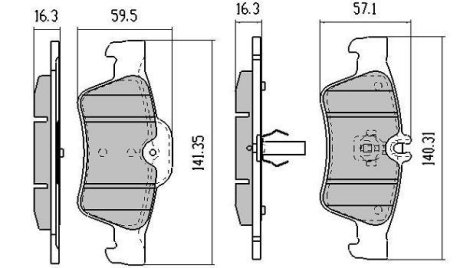 Колодки тормозные FREMAX FBP1350