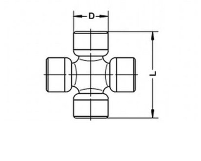 Крестовина 15X40 GKN (Lobro) U122