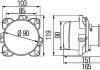 VW вставка фари лів./прав. H7 Audi A3,Ford Focus,Opel Astra G,Golf IV HELLA 1BL008193001 (фото 2)