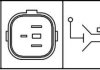 VW Температурный датчик включения вентилятора радиатора T4 1.8-2.5 HELLA 6ZT007837071 (фото 2)